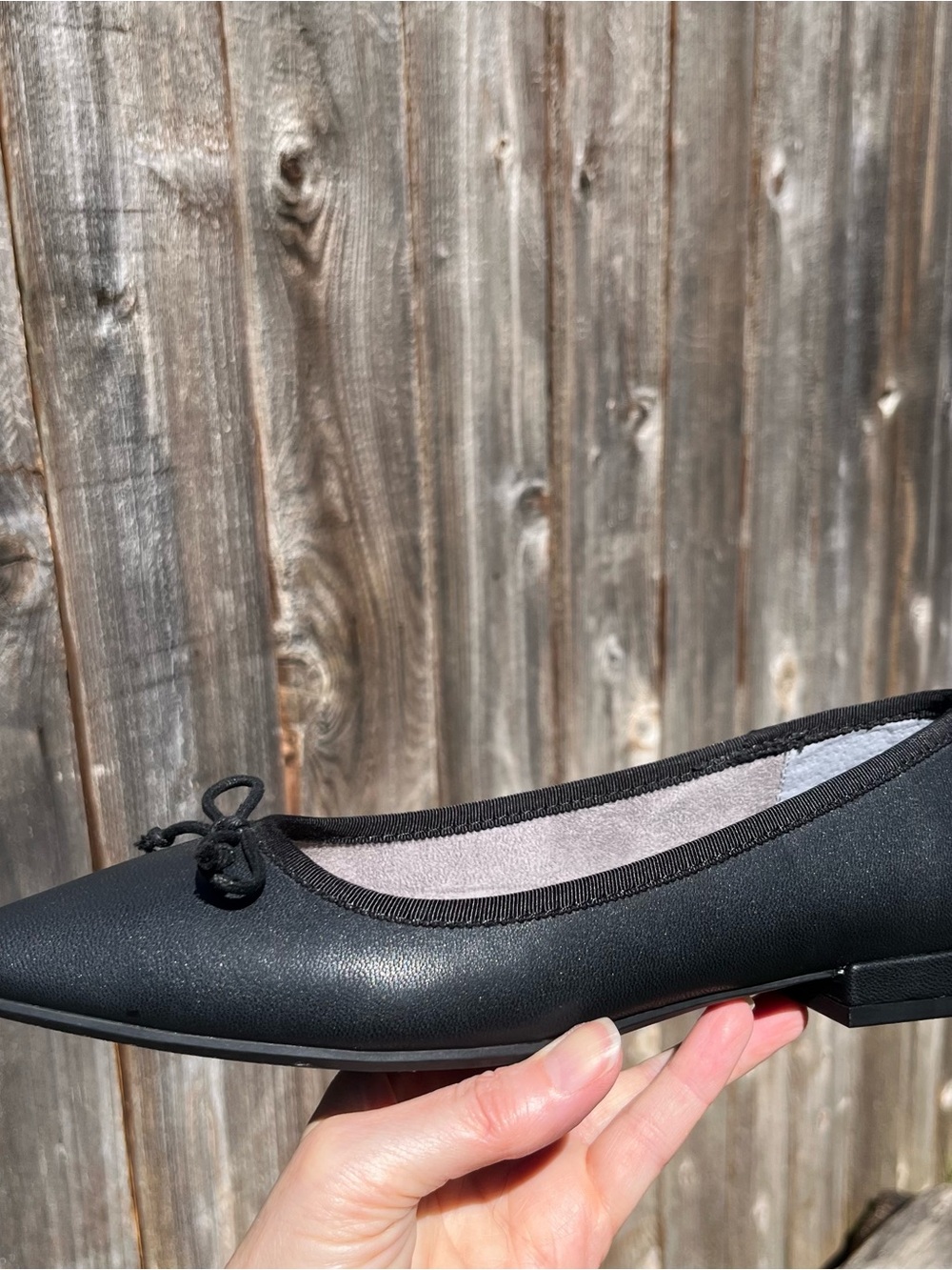 Me Too black pointed ballet flat size 7.5 - Picture 11 of 17